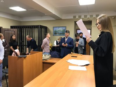 На заседании суда по делу Михаила Беньяша. Фото: "Свободные Медиа"