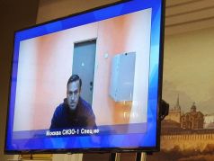 Алексей Навальный подключился по видеосвязи из СИЗО-1. Фото: Андрей Карев / 