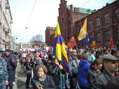 Демонстрация в Петербурге, 1.5.15. Фото Егора Седова