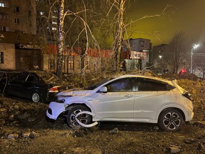 Последствия взрыва в Белгороде 20 апреля 2023 года. Фото: Вячеслав Гладков / Telegram